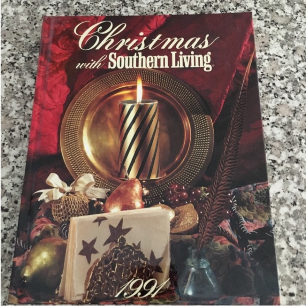1991 Christmas with Southern Living craft book cookbook hardcover Oxmoor House